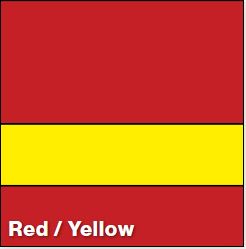Red/Yellow SATIN 1/16IN - Rowmark Satins